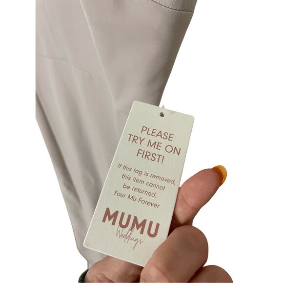 Show Me Your MuMu Dress Morgan Gown Show Me The Ring Stretch Crepe - Picture 4 of 8